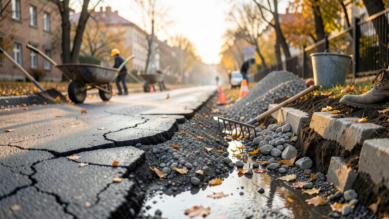 remont drogi gminnej wraz z remontem chodników