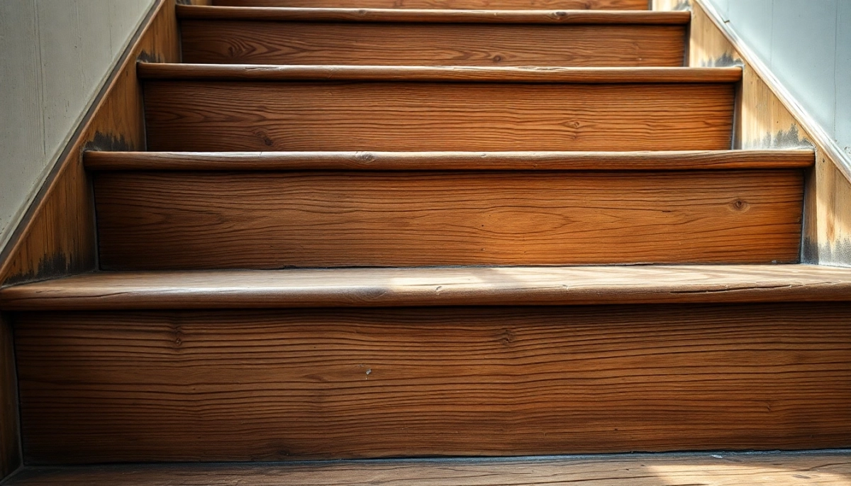 jak wyremontować stare drewniane schody