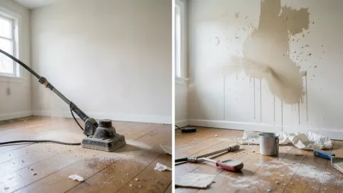 czy przy remoncie lepiej cyklinowac najpierw podloge czy malowac sciany